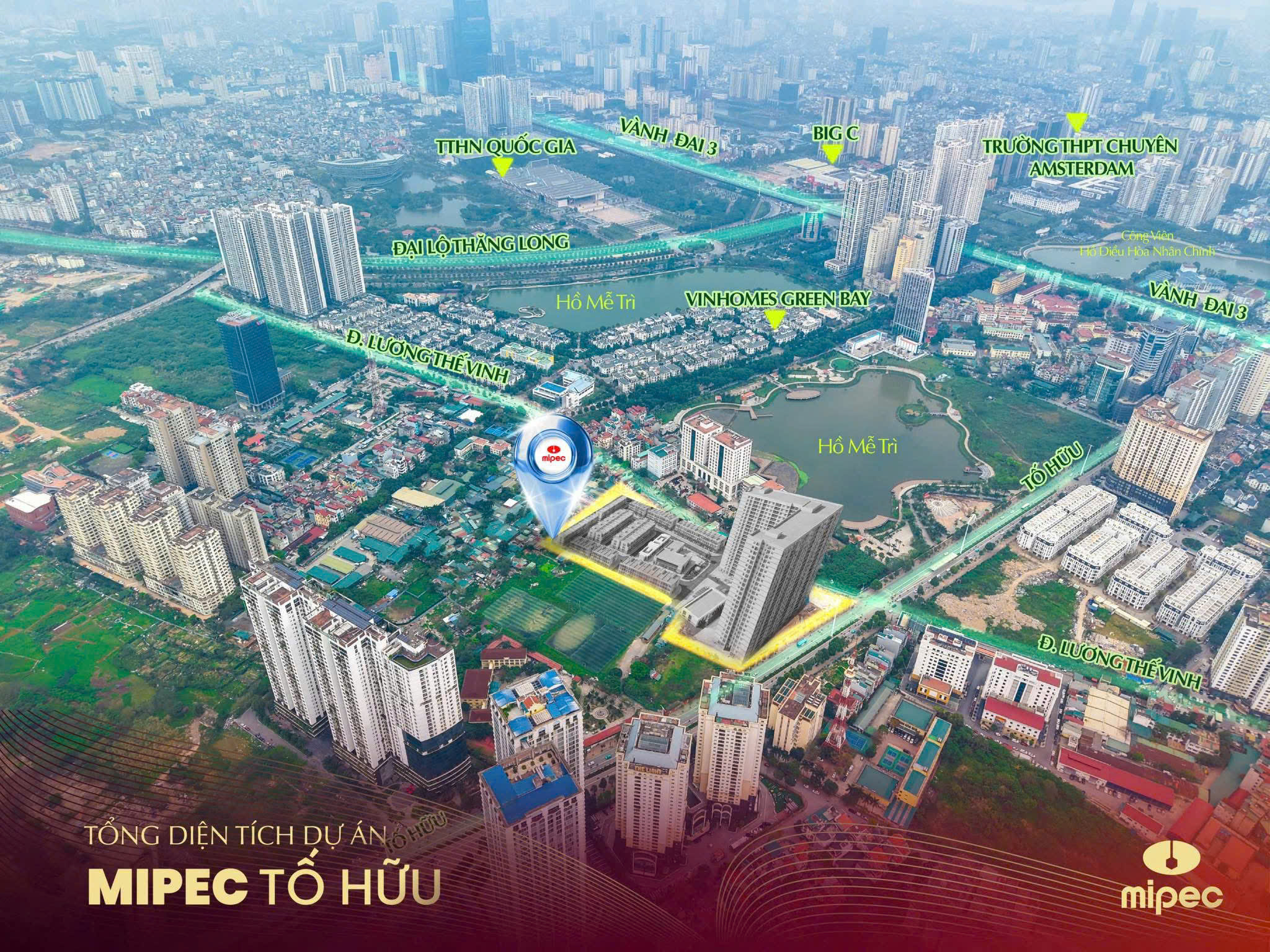 Vị trí dự án Mipec 54 Tố Hữu